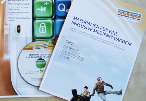 Cover des Arbeitsheftes Materialien für eine inklusive Medienpädagogik