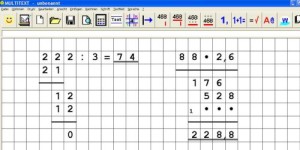 Screenshot: Rechnen mit Multitext