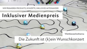 Plakat für den ersten inklusiven Medienpreis