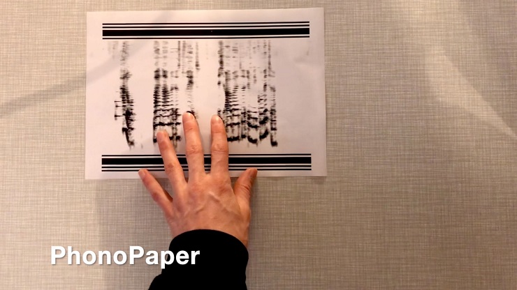 PhonoPaper-Code auf Papier