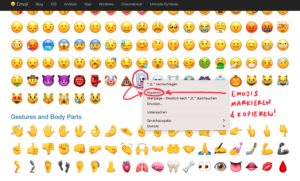 Emojis kopieren