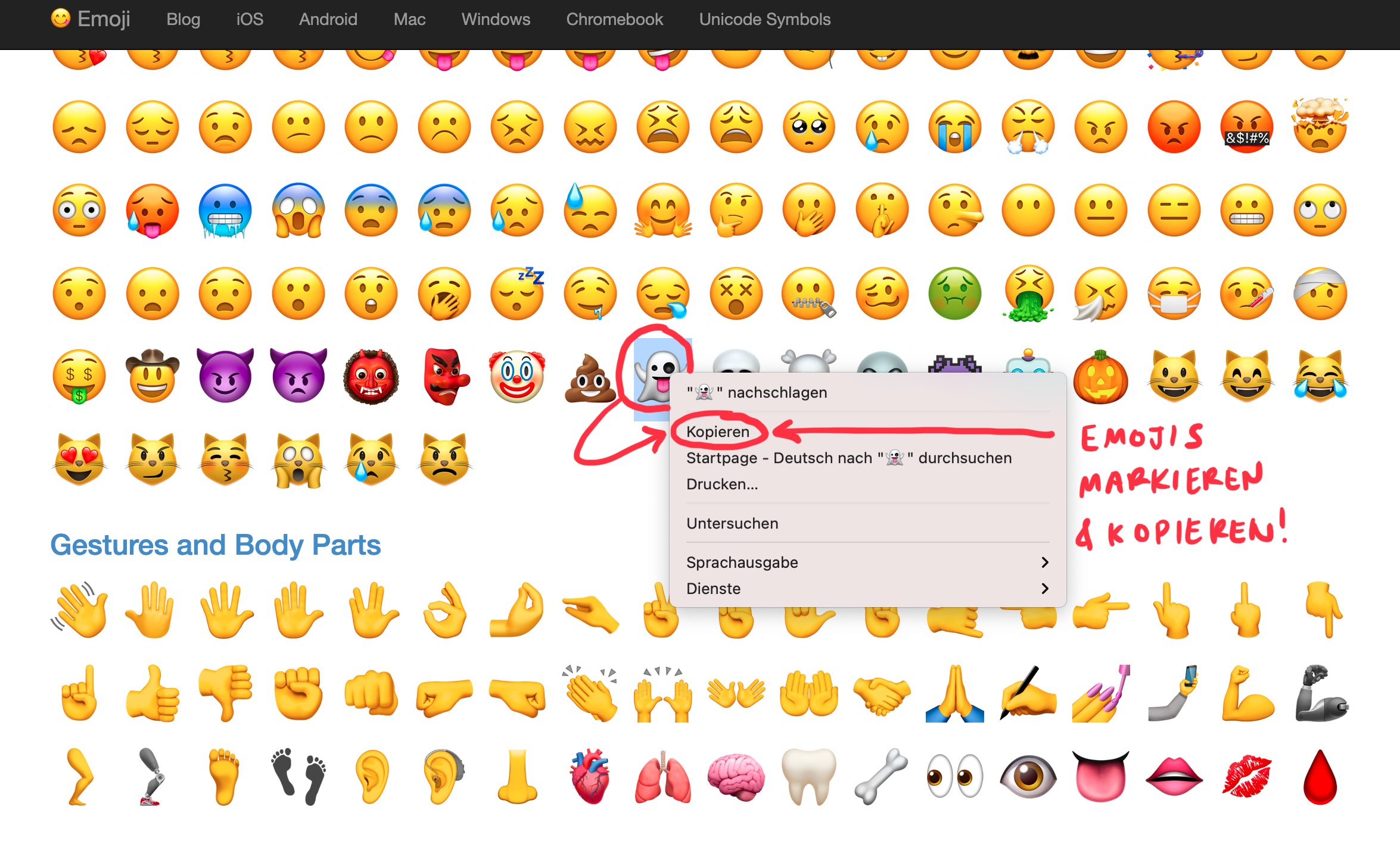 Und kopieren einfügen zum emojis 💋 Kussmund