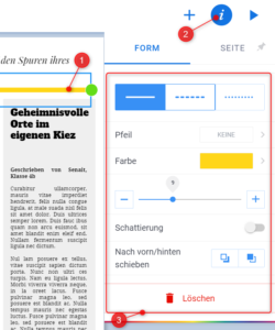 Book Creator: Linien in den Vorlagen ändern