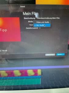 Audioschnitt mit iMovie
