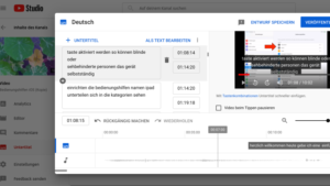 mit Youtube erstellte Untertitel