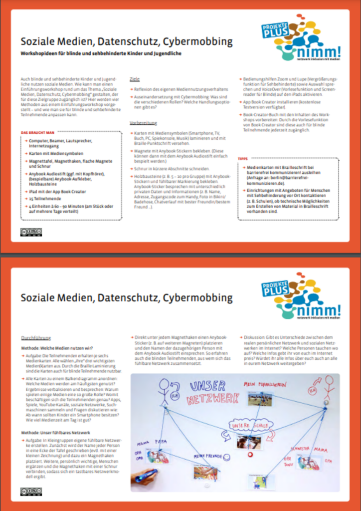 Vorschau Projekte-Plus-Karte Soziale Medien, Datenschutz, Cybermobbing